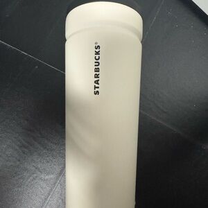 Starbucks Ivory Tumbler with Logo